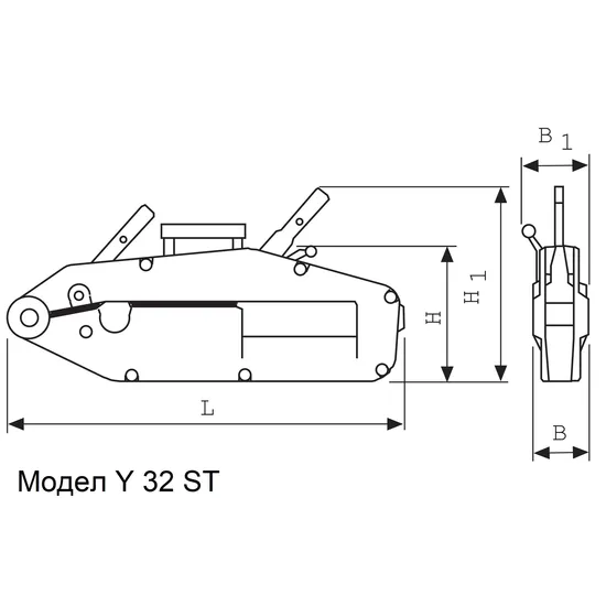 Тирфор модел Yaletrac ST, Сила на опън 1000 – 3200 daN